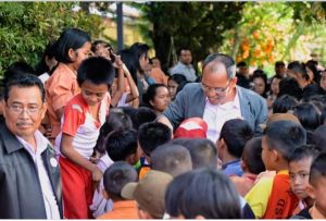 Bupati Humbang Hasundutan Hadiri Penutupan Kegiatan Pelatihan Gasing Lanjutan Tingkat SD dan SMP Tahun 2023.