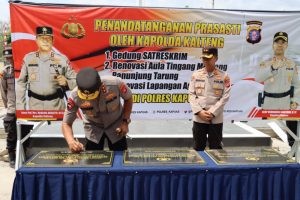 Kunker ke Polres Kapuas, Kapolda Kalteng Resmikan Gedung Satreskrim, Renovasi Aula dan Lapangan Apel