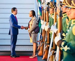 Presiden Jokowi Tiba di Johannesburg Afrika Selatan