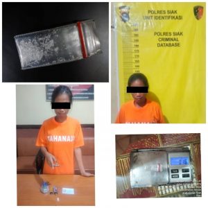 Kedapatan Asik Nyabu! Wanita Paruh Baya Ini Ditangkap Unit Reskrim Polsek Minas 