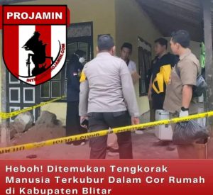 Heboh! Ditemukan Tengkorak Manusia Terkubur Dalam Cor Rumah di Kabupaten Blitar