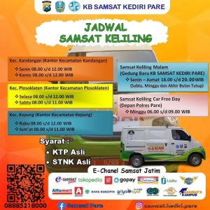 GUNA MENGOPTIMALKAN PELAYANAN SAMSAT KEDIRI PARE MELAKUKAN PELAYANAN SAMSAT KELILING