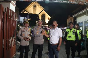 Kapolres Pasuruan Cek Pengamanan Gereja Nataru 2023,Aman & kondusif.  PASURUAN – News Intelejen.com ,Guna