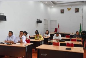 Pemkab Humbahas Ikuti Rakornas Pengendalian Inflasi Tahun 2024 Melalui Vidcon
