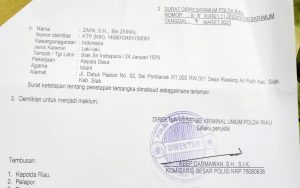 Diduga adanya kong kalikong Penanganan Proses Dan Tindak Lanjut Dari Kasus Penghulu Rawang Air Putih 