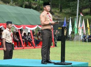 Jenderal Maruli Simanjuntak MSc membuka Perkemahan Nasional Pramuka  Turut hadir pangdivif Kostrad
