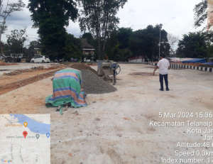 Di duga Ada Proyek “Siluman” di depan RSUD Raden Mattaher Jambi…