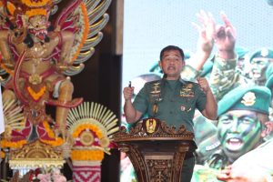 Pangdam XIII Merdeka Mengikuti Apel Komando Satuan TNI-AD TA,2024 di BNDCC Bali.