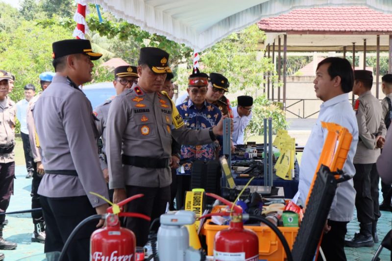 Pastikan Siap Hadapi Pilkada 2024, Wakapolda Kalteng Cek Personel Dan Sarpras Polres Murung Raya