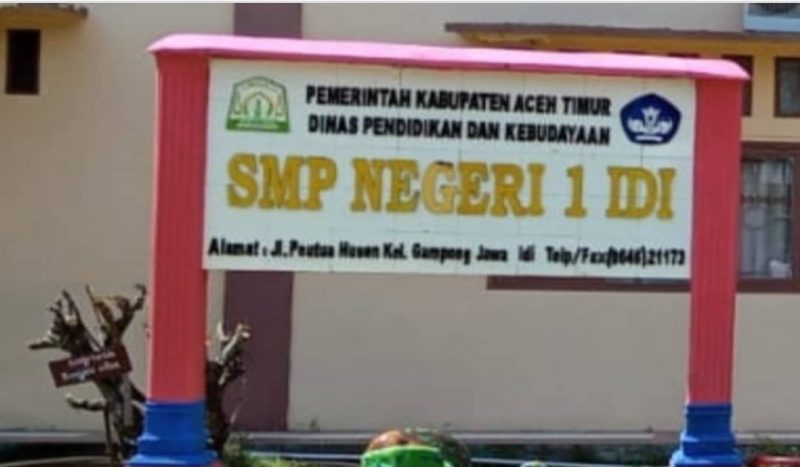 Hendak Silaturahmi Diduga Kepala Sekolah SMP Negeri 1 Idi Marah Ketika Di Mintai Konfirmasi