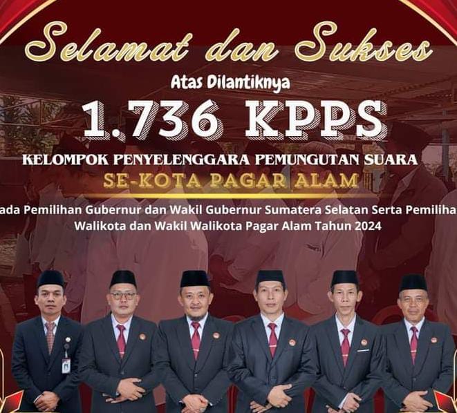 1.736 Anggota Kelompok Penyelenggara Pemungutan Suara (KPPS) Resmi Dilantik 