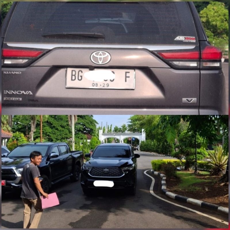 GAWAT… MOBIL DINAS PLAT MERAH DIRUBAH MENJADI PLAT HITAM