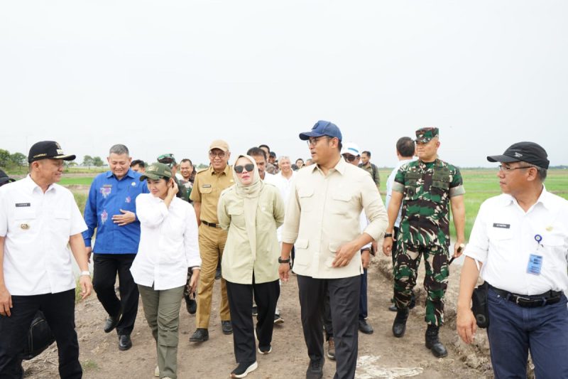 Dandim 0402/OKI-OI Mendampingi Kunjungan Kerja Wamentan RI di Kabupaten Ogan Ilir 