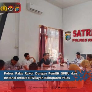 Polres Palas Rakor Dengan Pemilik SPBU dan Instansi terkait di Wilayah Kabupaten Palas