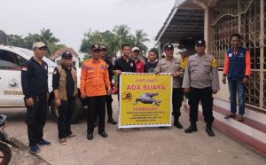 BPBD OKI Turun Langsung Menyisiri Sungai Yang Ada Buaya di Desa Ulak Depati
