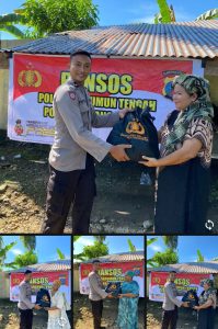 Kegiatan personel  Polsek Barumun Tengah AIPDA SMYNAR SAPUTRA melaksanakan Jumat Berkah di dua desa di kecamatan barumun tengah