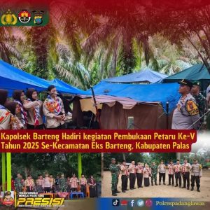 Kapolsek Barteng Hadiri kegiatan Pembukaan Petaru Ke-V Tahun 2025