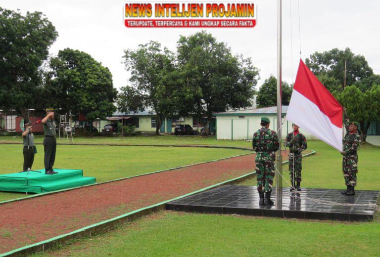 Kasdim 0402/OKI Bertindak Sebagai Irup Pada Upacara Bendera