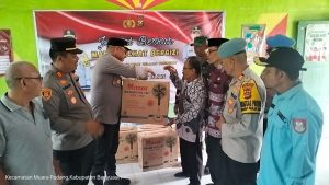 151 SDN 3 Muara Padang Terima Makanan Sehat PelajarBergizi Dari Polres Banyuasin