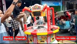 GP ANSOR KABUPATEN ASAHAN SWEEPING RUMAH PERJUDIAN DI KISARAN, MESIN JUDI DI HANCURKAN