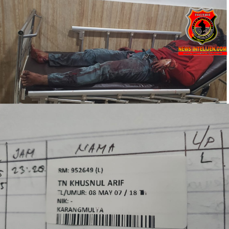 Tawuran Pecah di Jalan Baru, Seorang Pria Dilarikan ke RSUD Karawang
