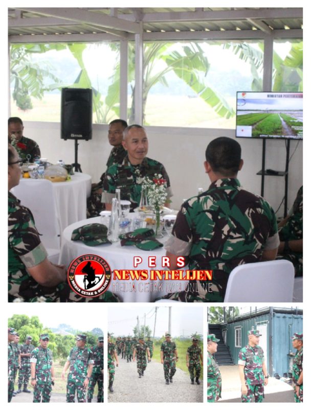 Danrem 051/Wkt Mendampingi Kasdam Jaya Meninjau Kesiapan Pembangunan Batalyon Teritorial di Lahan Pertanian Terpadu di Wanajaya