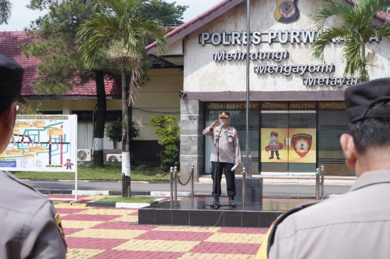 Polres Purwakarta Pastikan Keamanan Kunjungan Kerja Anggota DPR RI Komisi VI di Pemda Purwakarta