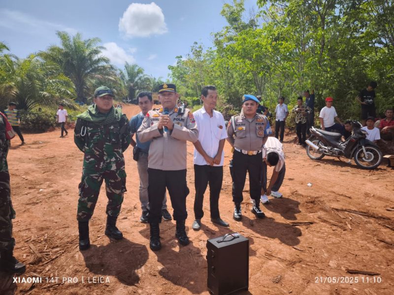 Polres palas laksanakan PAM Unras Gama di PT BARAPALA wilayah kecamatan sihapas barumun