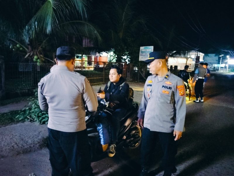 Patroli Perintis Presisi Sat Samapta Polres Ogan Ilir Jaga Keamanan Malam Hari di Wilayah Hukum Polres OI