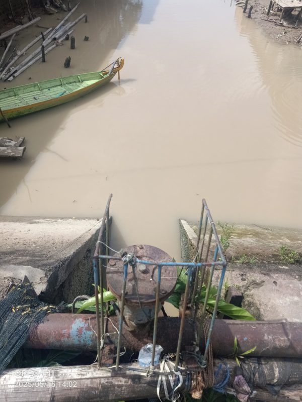 AKIBAT PINTU IRIGASI TAK KUNJUNG DI PERBAIKI MASYARAKAT PEMULUTAN KAWATIR GAGAL PANEN.