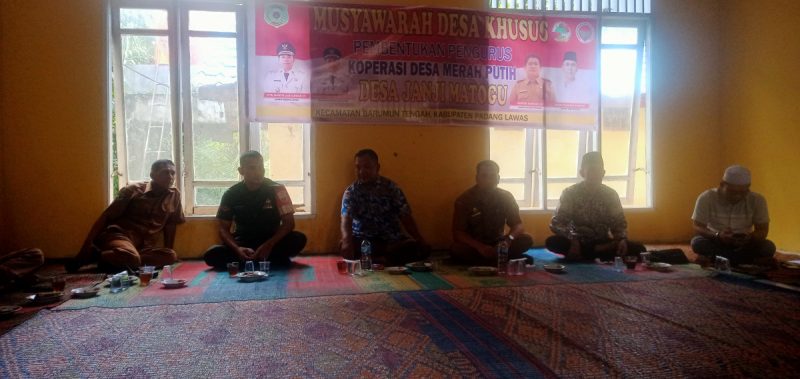 Pembentukan koperasi desa merah putih desa janji matogu terlaksana dengan baik dan sukses