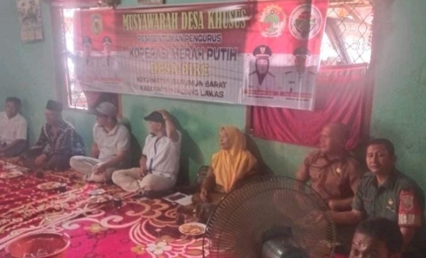 Pembentukan koperasi desa merah putih desa bire kecamatan barumun barat terlaksana dengan baik dan sukses