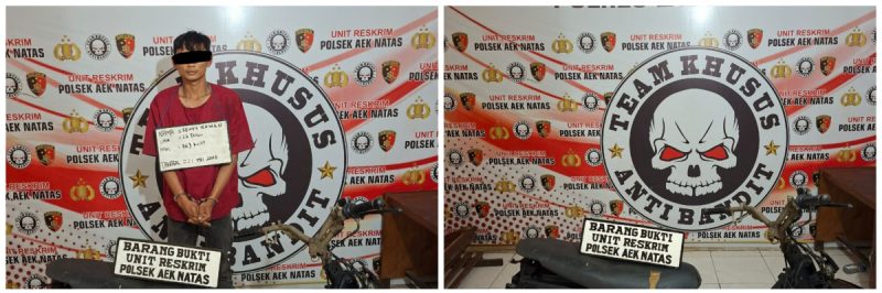 Demi Menciptakan Keamanan Dan Ketertiban Diwilayah Hukum Polsek Aek Natas,Reskrim Polsek Aek Berhasil Meringjus Pelaku curanmor