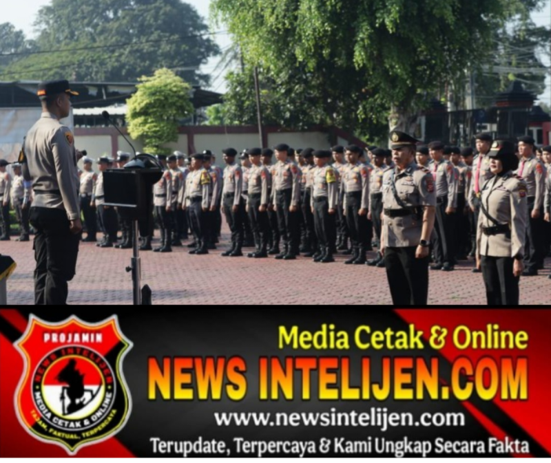 Kapolres Karawang Pimpin Sertijab dan Apresiasi Personel Berprestasi di Mapolres Karawang