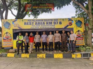 Kapolsek Darangdan Giat Pengecekan Pos Pam Lebaran 2025