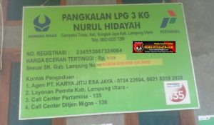 Pangkalan Elpiji 3 Kg ” Nurul Hidayah ” Cempaka Timur Semena – Mena Menaikan Harga Dia atas Harga HET