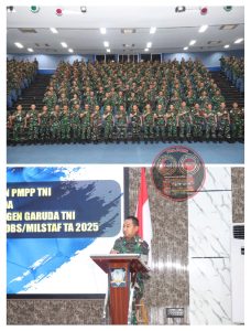 Jam Komandan PMPP TNI Kepada Peserta Pratugas Satgas TNI Konga Monusco dan Standby Milobs/ Milstaf TA 2025