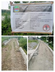 Di Kerjakan Asal-Asalan Oleh CV APRILIA, Peningkatan Jalan Lingkungan Sungai Keramat di Duga Tak Desuai Spesifikasi