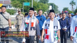 Solidaritas untuk Palestina, Ribuan Warga Karawang Ikuti Aksi Kemanusiaan MUI