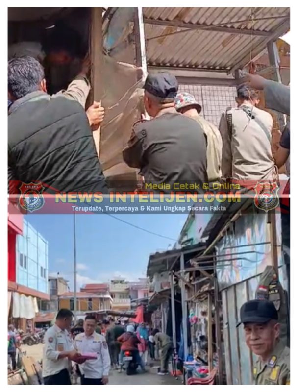 Satuan Polisi Pamong Praja (Sat Pol PP) Tertibkan Pedagang Pasar