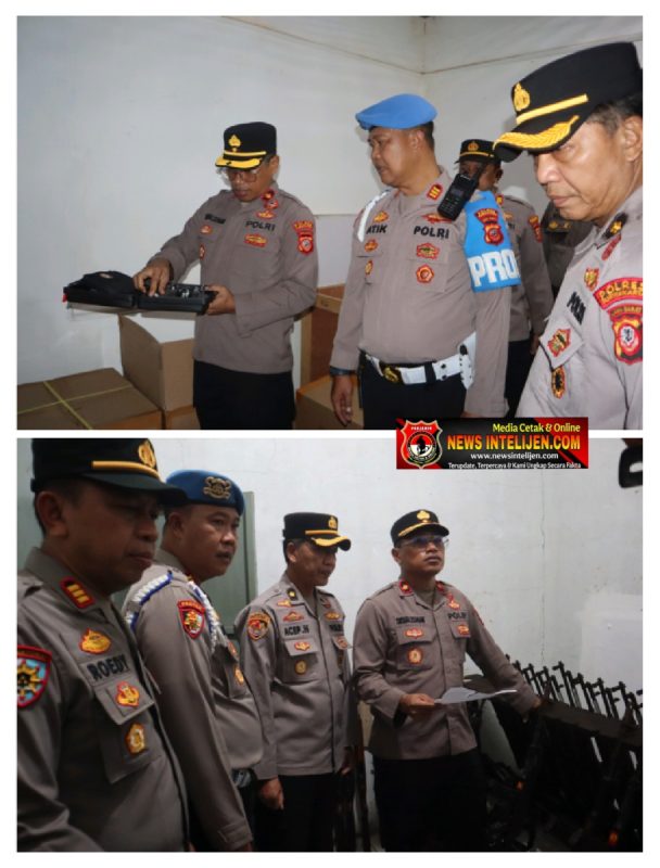 Wakapolres Purwakarta Cek Kesiapan Gudang Senjata dan Sarpras.