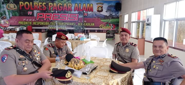 Serah Terima Jabatan Kabag, Kasat dan Kasih Di Lingkungan Polres Kota Pagaralam