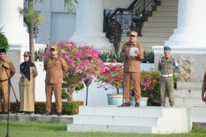 Pimpin Apel Pagi Perdana Mahyaruddin Salim B Walikota Tanjungbalai Emas