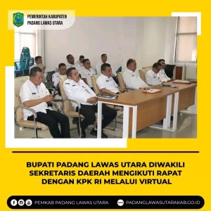Bupati Paluta Diwakili Sekda Ikuti Rapat Peluncuran Indikator MCP KPK Tahun 2025