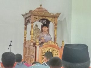 Sat Binmas polres palas,Gelar jum at curhat bahas keutamaan bulan Ramadhan dan tampung aspirasi masyarakat