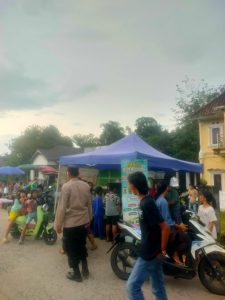 Polsek Rantau Alai Lakukan Patroli di Pasar Beduk Jelang Buka Puasa dibulan suci ramadhan