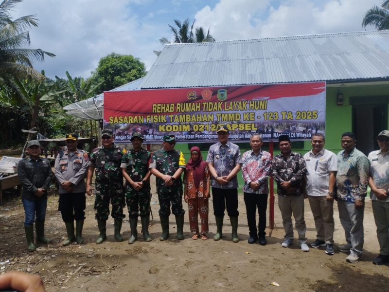 Wakapolres palas hadiri peninjauan lokasi TMMD ke-123 tahun 2025 di kecamatan ulu barumun oleh Tim wasev