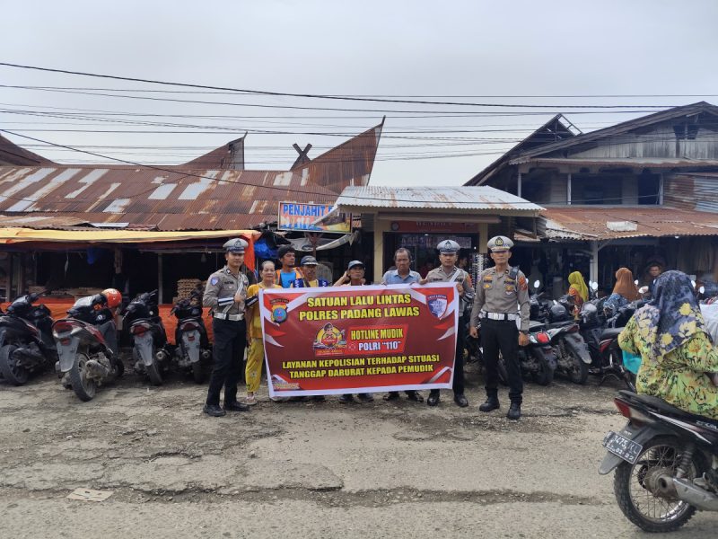 Satlantas polres palas Gelar sosialisasi Tag Line”110 mudik” bulan suci Ramadhan