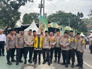Kapolres padang lawas hadiri Kunker Kapolri Jenderal Listyo sigit di medan sumatera utara