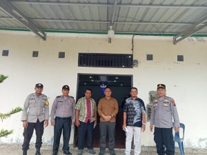 Personil Pos Pam I Ops toba 2025 polsek barteng beri pengamanan ibadah umat nasrani